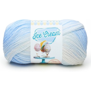 (1 Skein) Lion Brand Yarn Ice Cream Baby Yarn, Blueberry(Blueberry)