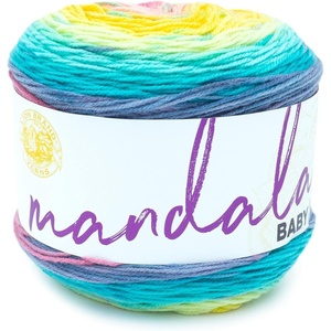 (3 Pack) Lion Brand Yarn Mandala Baby Yarn, Diago Alley(Honeydukes)