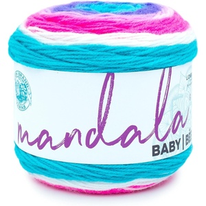 (3 Pack) Lion Brand Yarn Mandala Baby Yarn, Diago Alley(Unicorn Cloud)