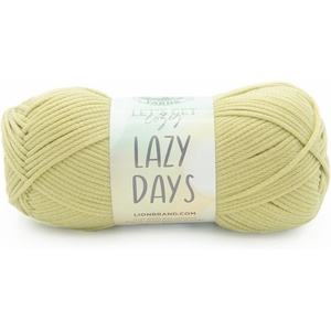 Lion Brand Lazy Days Beginner Yarn for Knitting, Crocheting, and Crafts, Clay, 3 Pack(Lichen)