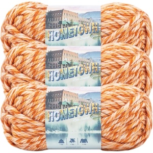 Lion Brand Yarn 135-219 Hometown Yarn, North Folk Merlot (1 Skein)(San Juan Sunset)