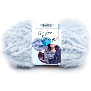 Lion Brand Yarn, Bulky Go for Faux Bulky Yarn for Knitting & Crocheting, Baked Alaska, 3 Pack(Blue Bengal)