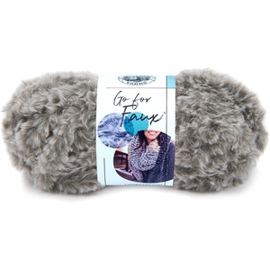 Lion Brand Yarn, Bulky Go for Faux Bulky Yarn for Knitting & Crocheting, Baked Alaska, 3 Pack(Husky)