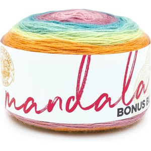 Lion Brand Yarn, Colorful Mandala Bonus Bundle Yarn for Knitting, Crocheting, and Crafting, Wood Nymph, 1 Cake(Sasquatch)