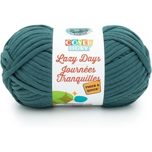 Lion Brand Yarn Cover Story Lazy Days Thick & Quick, Blanket Yarn, Eggplant, 1 Pack(Mallard)