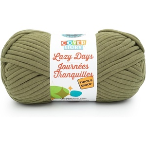 Lion Brand Yarn Cover Story Lazy Days Thick & Quick, Blanket Yarn, Eggplant, 1 Pack(Olive)
