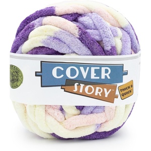 Lion Brand Yarn Cover Story Thick & Quick, Blanket Yarn, Marsh, 1 Pack(Lavender Fields)