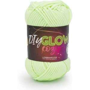 Lion Brand Yarn DIY Glow Cozy, Glow in the Dark Yarn, Lilac, 3 Pack(Neon Green)