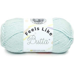 Lion Brand Yarn, Feel Like Butta Velvety Soft Yarn for Knitting, Crochet, and Crafts, Pink, 1 Pack, Chenille Like Fiber for Plush Baby Blankets, Amigurumi Toys, and Worsted Weight Sweaters(Ice)