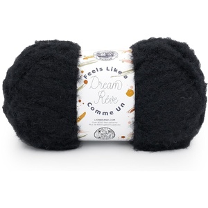 Lion Brand Yarn Feels Like A Dream, Soft Yarn for Knitting and Crochet, Sunflower, 3 Pack(Caviar)