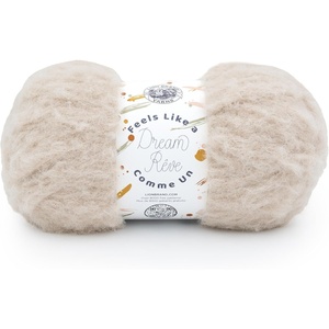 Lion Brand Yarn Feels Like A Dream, Soft Yarn for Knitting and Crochet, Sunflower, 3 Pack(Oatmeal)