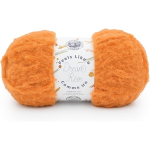 Lion Brand Yarn Feels Like A Dream, Soft Yarn for Knitting and Crochet, Sunflower, 3 Pack(Orange Zest)