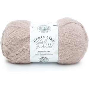Lion Brand Yarn Feels Like Bliss, Bulky Yarn for Knitting, Sand Dollar, 1 Pack(Cocoa)
