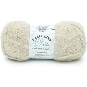 Lion Brand Yarn Feels Like Bliss, Bulky Yarn for Knitting, Sand Dollar, 1 Pack(Sand Dollar)