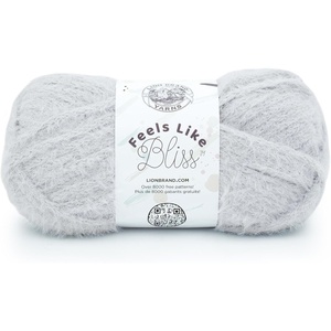 Lion Brand Yarn Feels Like Bliss, Bulky Yarn for Knitting, Sand Dollar, 1 Pack(Sterling)