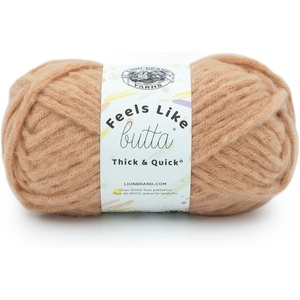 Lion Brand Yarn Feels Like Butta Thick & Quick Super Bulky Yarn for Knitting, 1 Pack, Olive(Muted Clay)