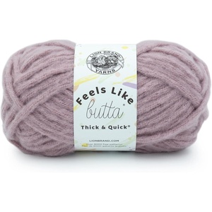 Lion Brand Yarn Feels Like Butta Thick & Quick Super Bulky Yarn for Knitting, 1 Pack, Olive(Woodrose)
