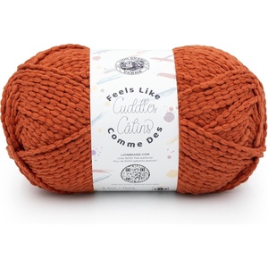 Lion Brand Yarn Feels Like Cuddles, Bulky Yarn for Knitting and Crochet, Aquifer, 1 Pack(Henna)