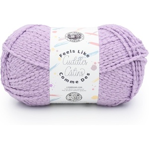Lion Brand Yarn Feels Like Cuddles, Bulky Yarn for Knitting and Crochet, Aquifer, 1 Pack(Lavender Fields)