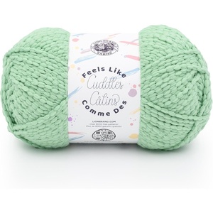 Lion Brand Yarn Feels Like Cuddles, Bulky Yarn for Knitting and Crochet, Aquifer, 1 Pack(Seafoam)