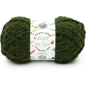 Lion Brand Yarn Feels Like Sherpa, Fleece Yarn for Knitting and Crochet, Evergreen, 1 Pack(Evergreen)