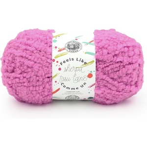 Lion Brand Yarn Feels Like Sherpa, Fleece Yarn for Knitting and Crochet, Evergreen, 1 Pack(Orchid)