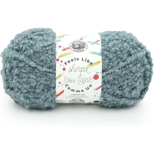Lion Brand Yarn Feels Like Sherpa, Fleece Yarn for Knitting and Crochet, Evergreen, 1 Pack(Sagebrush)