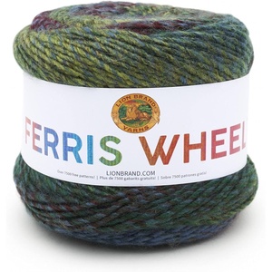 Lion Brand Yarn Ferris Wheel Yarn, Roving Multicolor Yarn for Knitting, Crocheting, and Crafts, 3 Pack, Morning Java(Imaginary Garden)