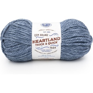 Lion Brand Yarn Heartland Thick & Quick Bulky Heathered Yarn for Knitting and Crochet, Lincoln, 3 Pack(Belle Isle)