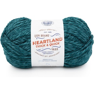 Lion Brand Yarn Heartland Thick & Quick Bulky Heathered Yarn for Knitting and Crochet, Lincoln, 3 Pack(Dolores)