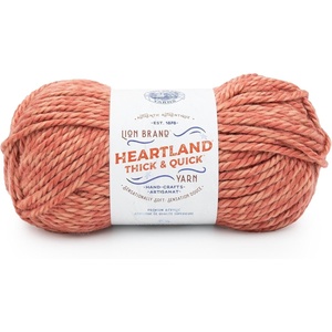 Lion Brand Yarn Heartland Thick & Quick Bulky Heathered Yarn for Knitting and Crochet, Lincoln, 3 Pack(Fairmount)