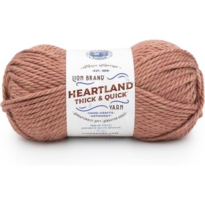 Lion Brand Yarn Heartland Thick & Quick Bulky Heathered Yarn for Knitting and Crochet, Lincoln, 3 Pack(Gas Works)