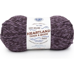 Lion Brand Yarn Heartland Thick & Quick Bulky Heathered Yarn for Knitting and Crochet, Lincoln, 3 Pack(Pelham Bay)