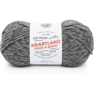 Lion Brand Yarn Heartland Thick & Quick Bulky Heathered Yarn for Knitting and Crochet, Lincoln, 3 Pack(Prospect)