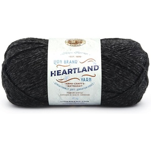 Lion Brand Yarn Heartland Yarn, Worsted-Weight Yarn for Knitting, Crocheting, and Crafting, 1 Pack, Channel Islands(Black Canyon)