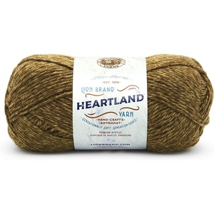 Lion Brand Yarn Heartland Yarn, Worsted-Weight Yarn for Knitting, Crocheting, and Crafting, 1 Pack, Channel Islands(Joshua Tree)