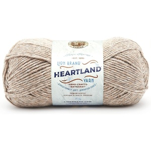 Lion Brand Yarn Heartland Yarn, Worsted-Weight Yarn for Knitting, Crocheting, and Crafting, 1 Pack, North Cascades(Grand Canyon)