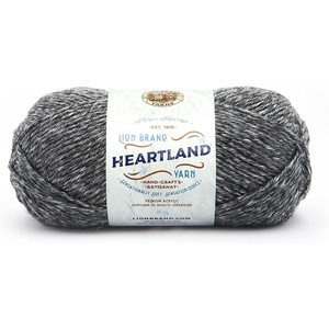Lion Brand Yarn Heartland Yarn, Worsted-Weight Yarn for Knitting, Crocheting, and Crafting, 1 Pack, North Cascades(Great Smoky Mountains)