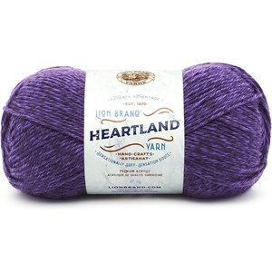 Lion Brand Yarn Heartland Yarn, Worsted-Weight Yarn for Knitting, Crocheting, and Crafting, 1 Pack, North Cascades(Hot Springs)