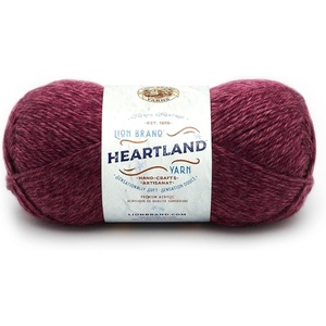 Lion Brand Yarn Heartland Yarn, Worsted-Weight Yarn for Knitting, Crocheting, and Crafting, 3 Pack, Acadia(Multicolor)