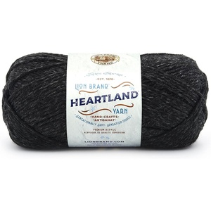Lion Brand Yarn Heartland Yarn, Worsted-Weight Yarn for Knitting, Crocheting, and Crafting, 3 Pack, Indiana Dunes(Black Canyon)