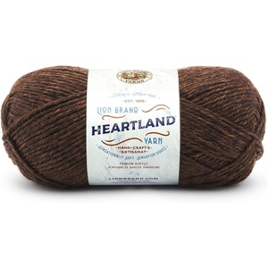 Lion Brand Yarn Heartland Yarn, Worsted-Weight Yarn for Knitting, Crocheting, and Crafting, 3 Pack, Indiana Dunes(Sequoia)
