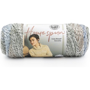 Lion Brand Yarn Homespun Yarn, Soft Bulky Yarn for Knitting, Crocheting, and Crafting, 1 pack, Wildfire(Beachside Stripes)