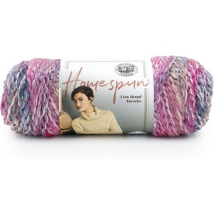 Lion Brand Yarn Homespun Yarn, Soft Bulky Yarn for Knitting, Crocheting, and Crafting, 1 pack, Wildfire(Mixed Berries)