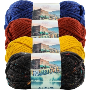 Lion Brand Yarn, Hometown Super Bulky Yarn, 50 Shades Pack, 12 Skeins(Arcade)