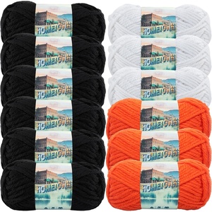 Lion Brand Yarn, Hometown Super Bulky Yarn, 50 Shades Pack, 12 Skeins(Classic Halloween)