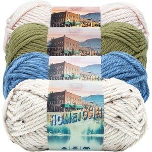 Lion Brand Yarn, Hometown Super Bulky Yarn, 50 Shades Pack, 12 Skeins(Lakehouse)