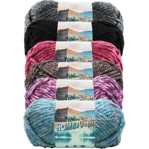Lion Brand Yarn, Hometown Super Bulky Yarn, 50 Shades Pack, 12 Skeins(Patchwork)