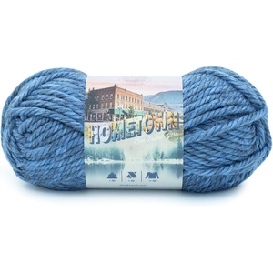 Lion Brand Yarn Hometown Yarn, Super-Bulky Yarn for Knitting, Crocheting, and Crafting, 1 Pack, Reseda Dojo | Super Bulky Acrylic Fiber for Warm Crochet Blankets, Knit Winter Hats, Chunky Cardigans, Soft Scarves, Weaving(Sleepy Hollow Spirit)