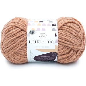 Lion Brand Yarn, Hue + Me Chunky Yarn for Crocheting, Knitting, and Crafts, Crush, 3 Pack(Bellini)